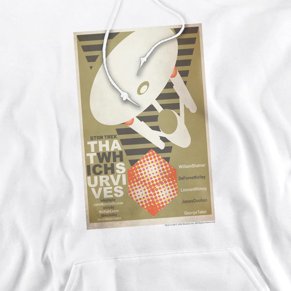 White - Pack Shot - Star Trek Mens The Original Series Episode 72 Hoodie