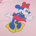 Light Pink-Blue-Red - Side - Disney Womens-Ladies Minnie Mouse T-Shirt