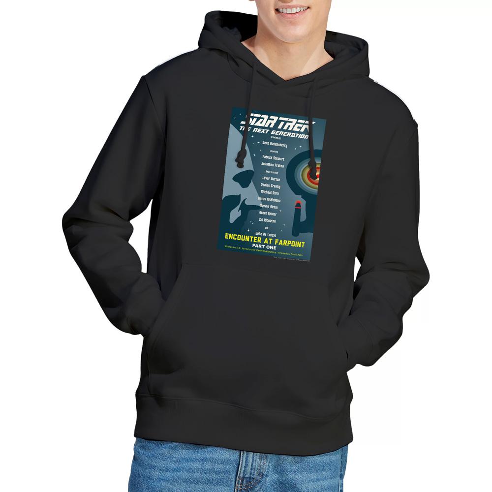 Black - Lifestyle - Star Trek Mens The Next Generation Season 1 Episode 1 Hoodie