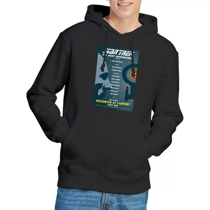 Black - Lifestyle - Star Trek Mens The Next Generation Season 1 Episode 1 Hoodie