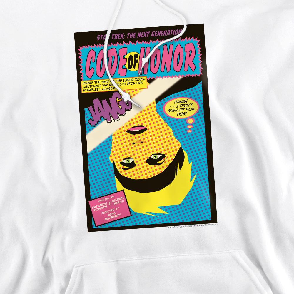White - Pack Shot - Star Trek Mens The Next Generation Season 1 Episode 4 Hoodie