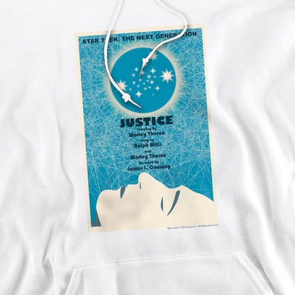White - Pack Shot - Star Trek Mens The Next Generation Season 1 Episode 8 Hoodie