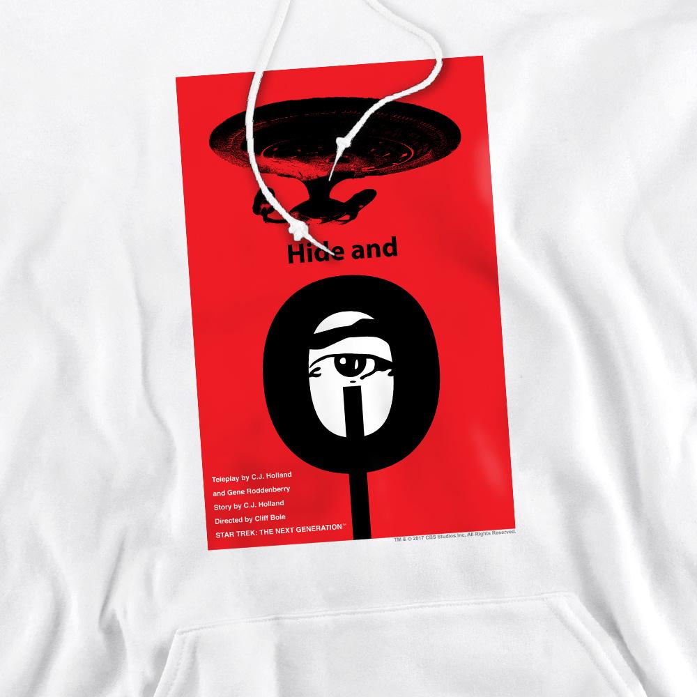 White - Pack Shot - Star Trek Mens The Next Generation Season 1 Episode 10 Hoodie