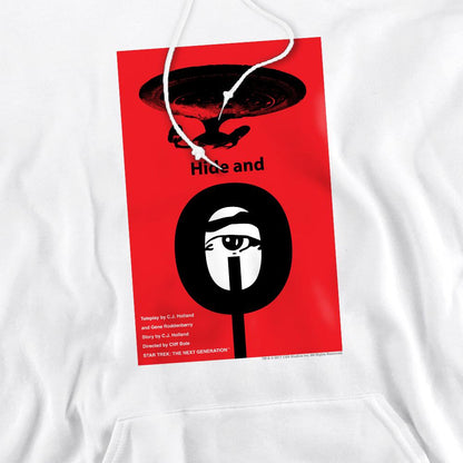 White - Pack Shot - Star Trek Mens The Next Generation Season 1 Episode 10 Hoodie