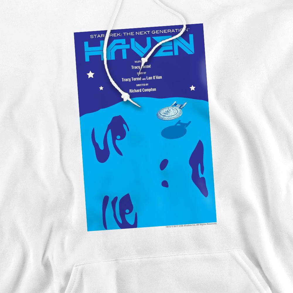 White - Pack Shot - Star Trek Mens The Next Generation Season 1 Episode 11 Hoodie