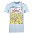 Sky Blue - Front - Wheres Wally? Mens Beach T-Shirt