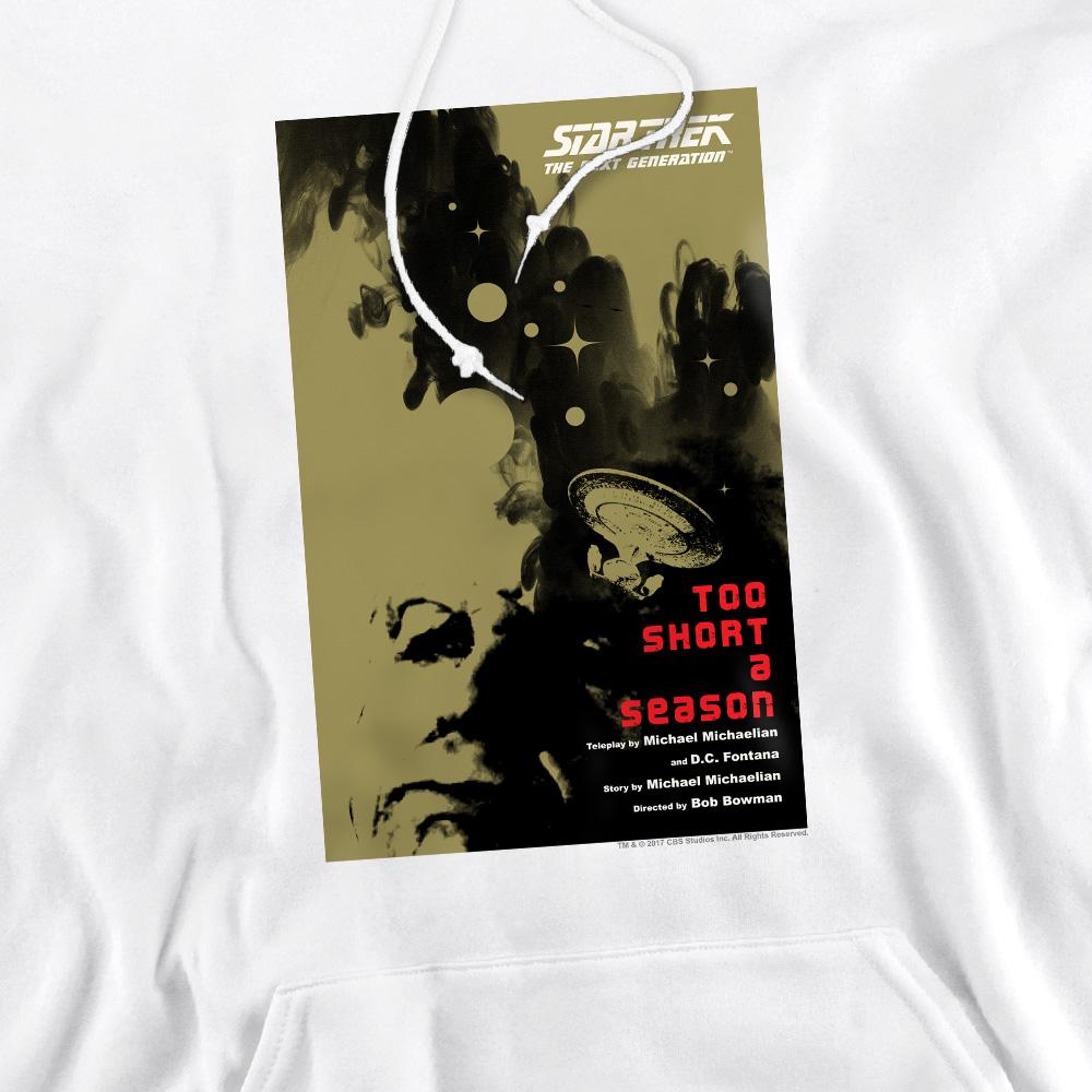 White - Pack Shot - Star Trek Mens The Next Generation Season 1 Episode 16 Hoodie