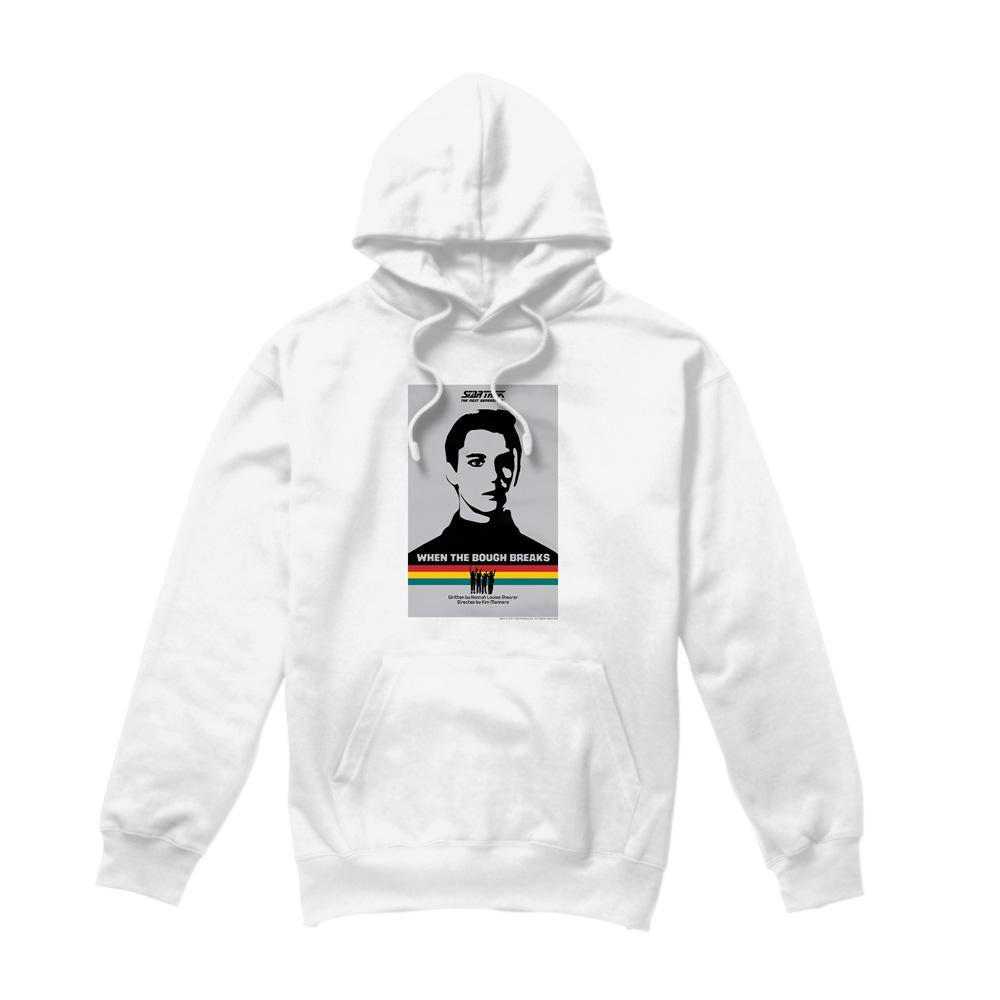 White - Front - Star Trek Mens The Next Generation Season 1 Episode 17 Hoodie