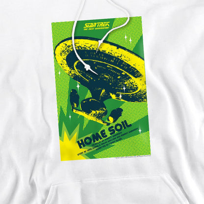 White - Pack Shot - Star Trek Mens The Next Generation Season 1 Episode 18 Hoodie
