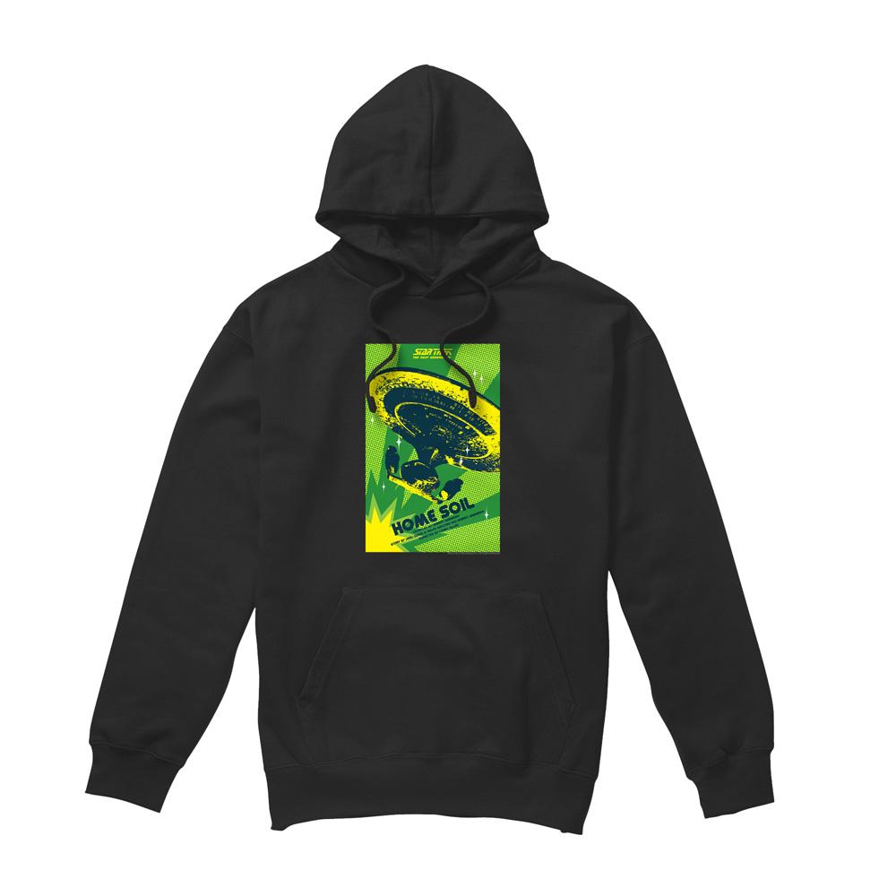 Black - Front - Star Trek Mens The Next Generation Season 1 Episode 18 Hoodie