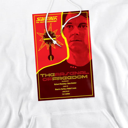 White - Pack Shot - Star Trek Mens The Next Generation Season 1 Episode 21 Hoodie