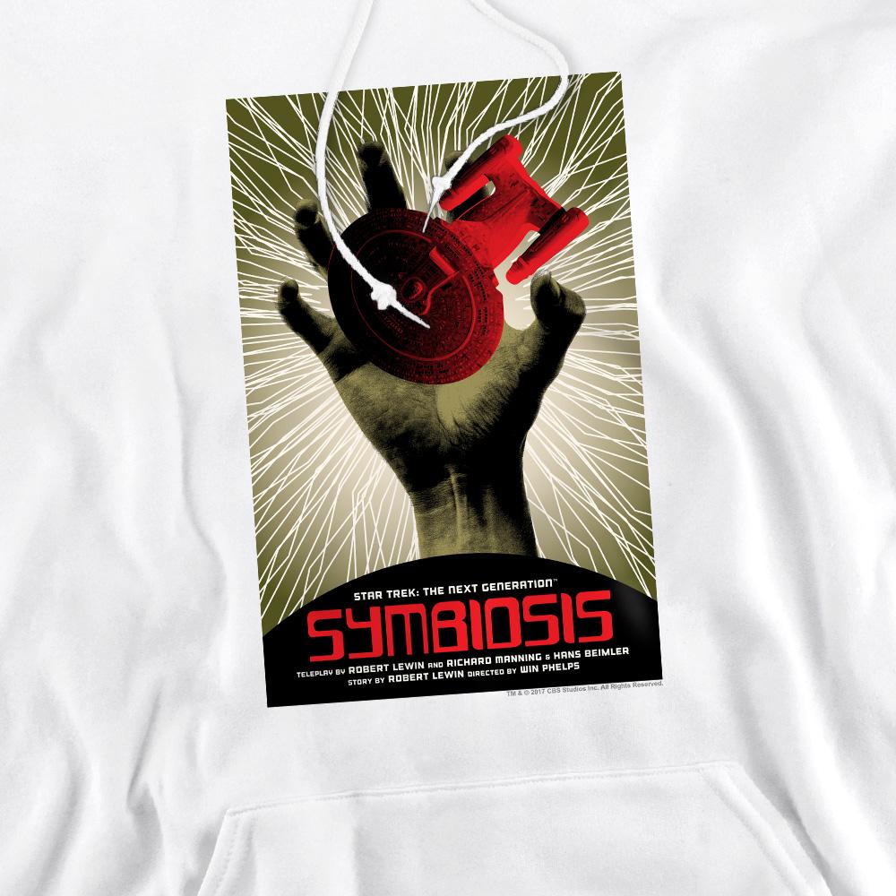 White - Pack Shot - Star Trek Mens The Next Generation Season 1 Episode 22 Hoodie