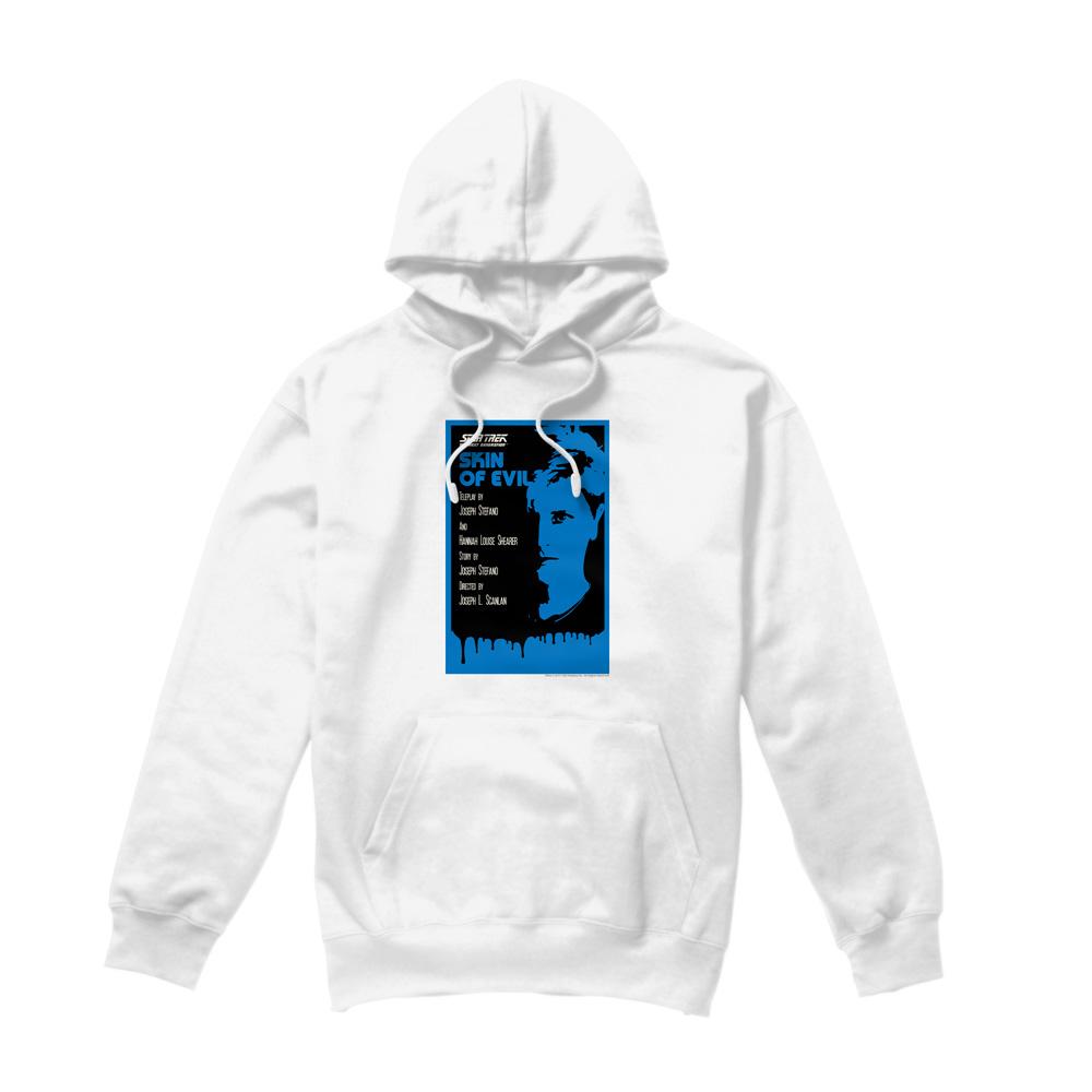 White - Front - Star Trek Mens The Next Generation Season 1 Episode 23 Hoodie