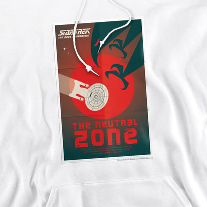 White - Pack Shot - Star Trek Mens The Next Generation Season 1 Episode 26 Hoodie