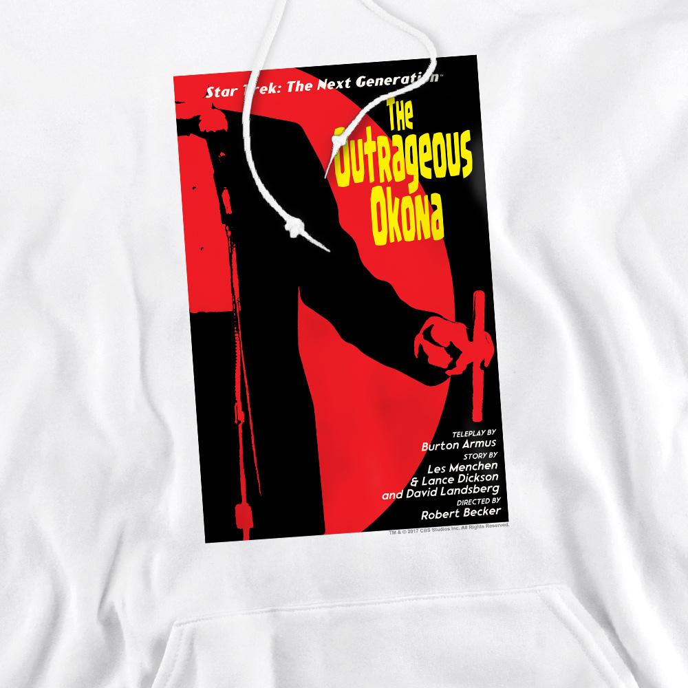 White - Pack Shot - Star Trek Mens The Next Generation Season 2 Episode 4 Hoodie