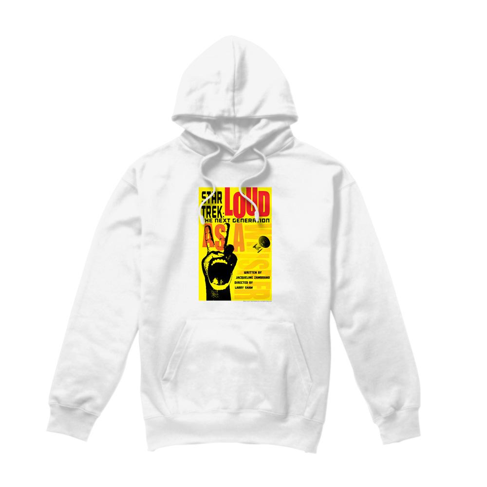 White - Front - Star Trek Mens The Next Generation Season 2 Episode 5 Hoodie