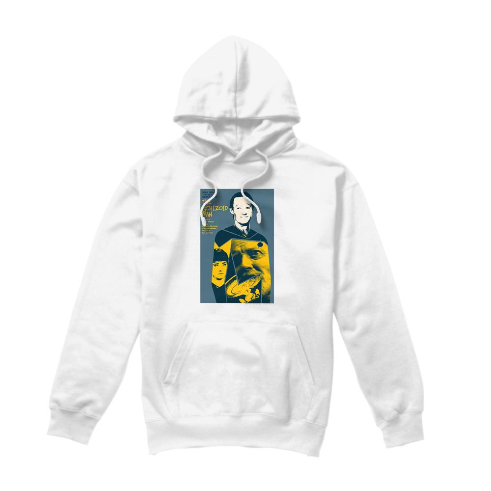 White - Front - Star Trek Mens The Next Generation Season 2 Episode 6 Hoodie