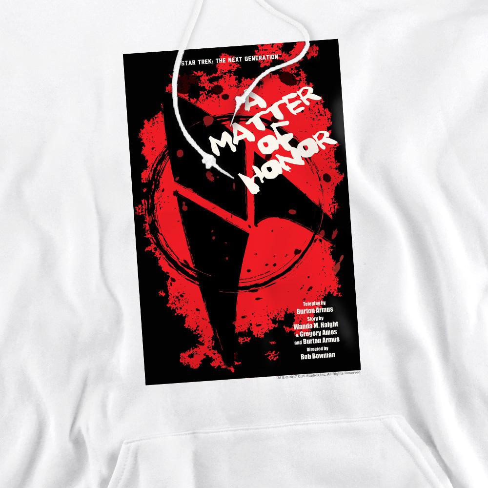 White - Pack Shot - Star Trek Mens The Next Generation Season 2 Episode 8 Hoodie