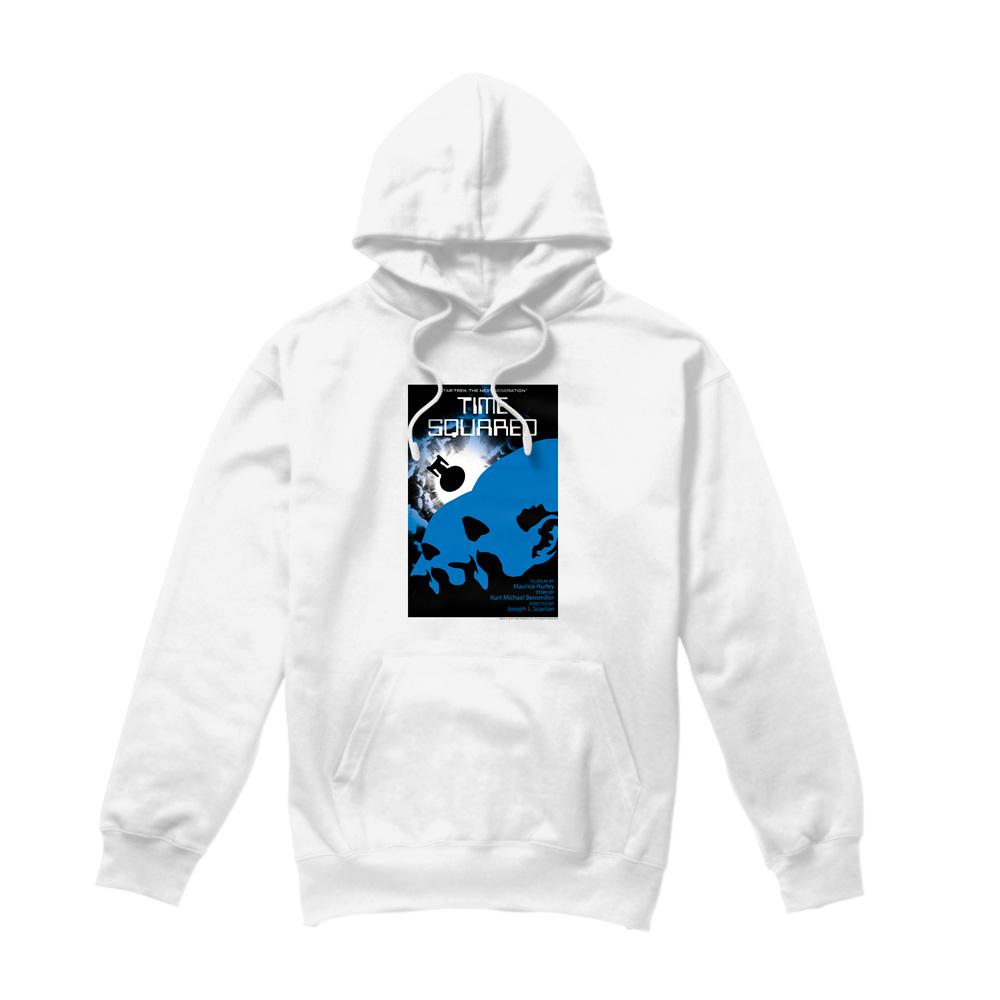 White - Front - Star Trek Mens The Next Generation Season 2 Episode 13 Hoodie