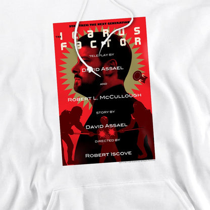 White - Pack Shot - Star Trek Mens The Next Generation Season 2 Episode 14 Hoodie