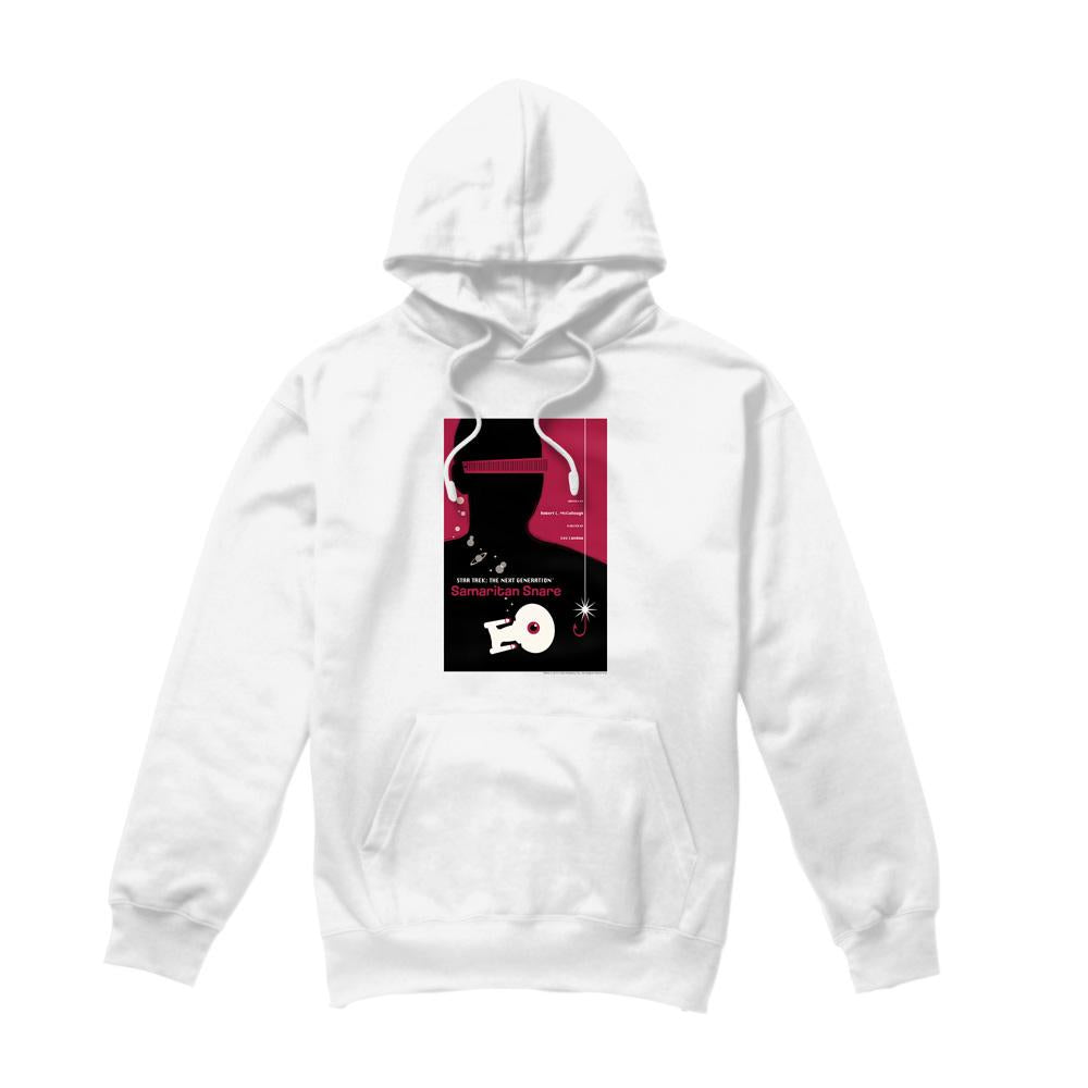 White - Front - Star Trek Mens The Next Generation Season 2 Episode 17 Hoodie