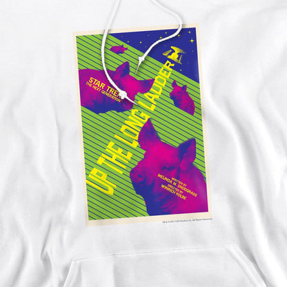 White - Pack Shot - Star Trek Mens The Next Generation Season 2 Episode 18 Hoodie