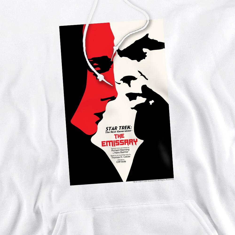 White - Pack Shot - Star Trek Mens The Next Generation Season 2 Episode 20 Hoodie