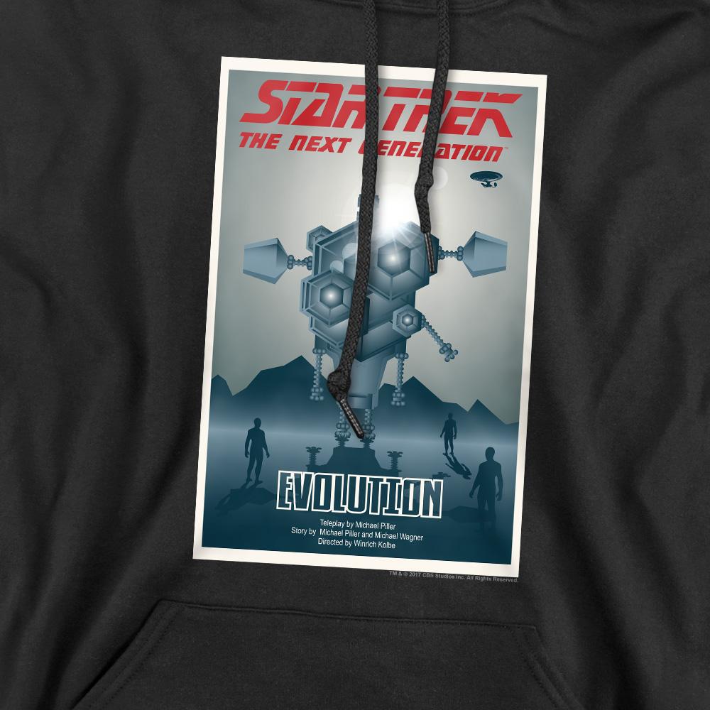 Black - Pack Shot - Star Trek Mens The Next Generation Season 3 Episode 1 Hoodie
