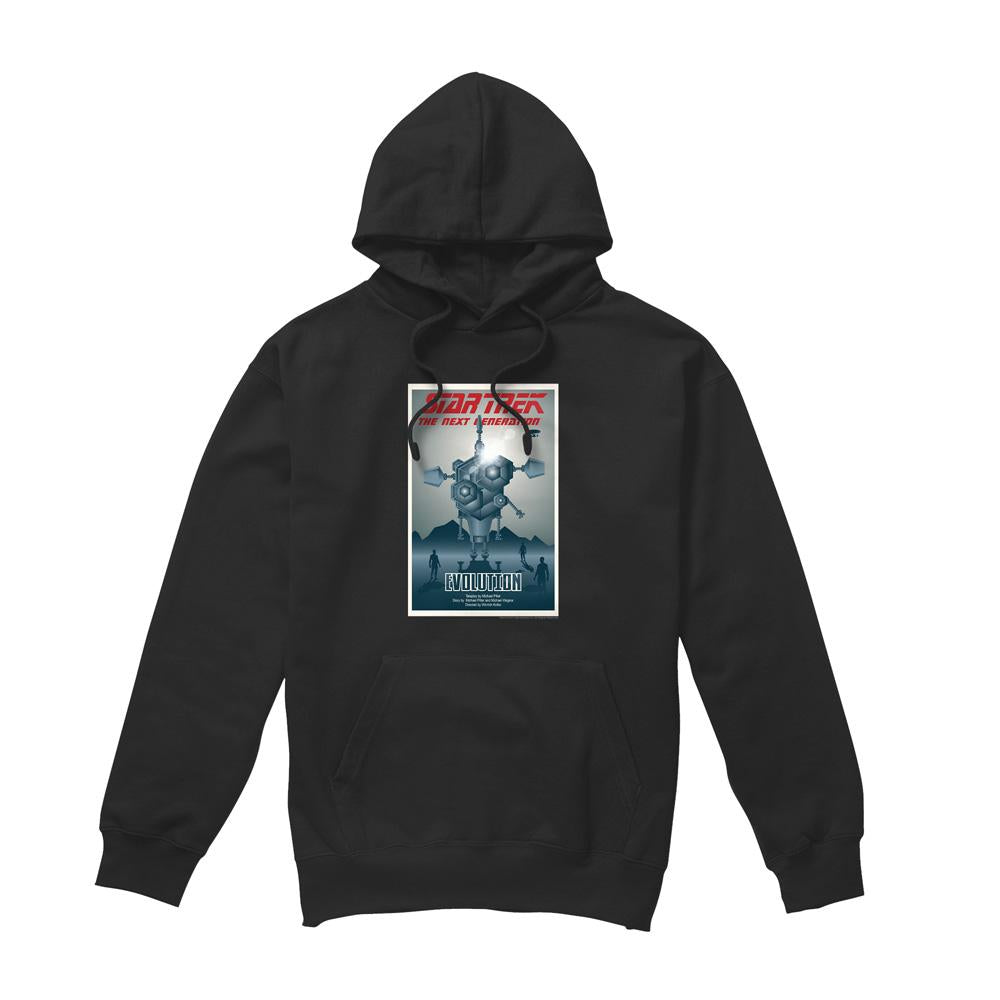 Black - Front - Star Trek Mens The Next Generation Season 3 Episode 1 Hoodie