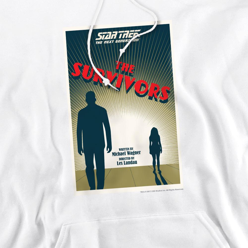 White - Pack Shot - Star Trek Mens The Next Generation Season 3 Episode 3 Hoodie
