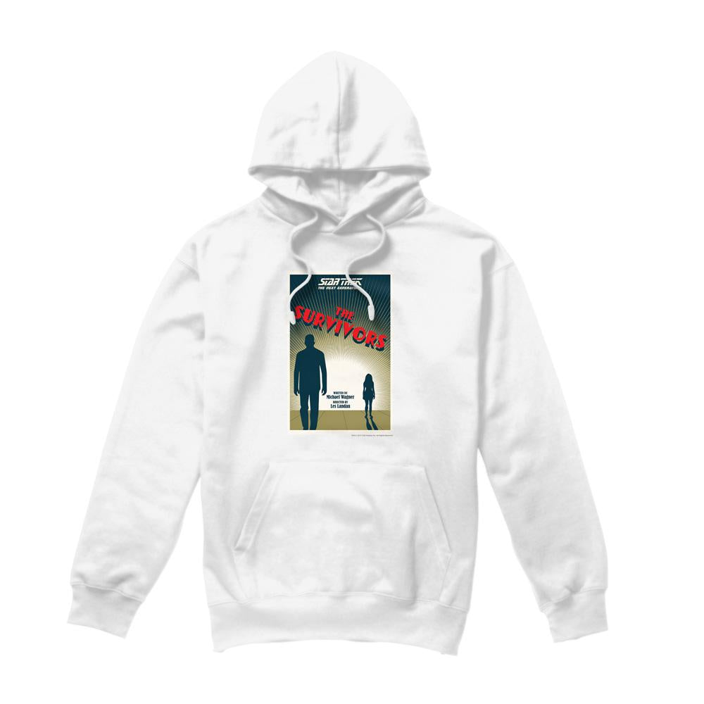 White - Front - Star Trek Mens The Next Generation Season 3 Episode 3 Hoodie