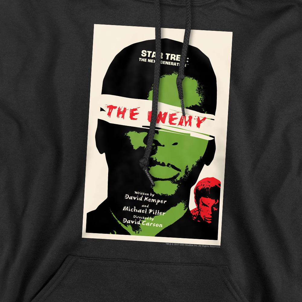 Black - Pack Shot - Star Trek Mens The Next Generation Season 3 Episode 7 Hoodie