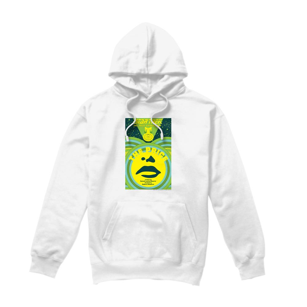 White - Front - Star Trek Mens The Next Generation Season 3 Episode 8 Hoodie