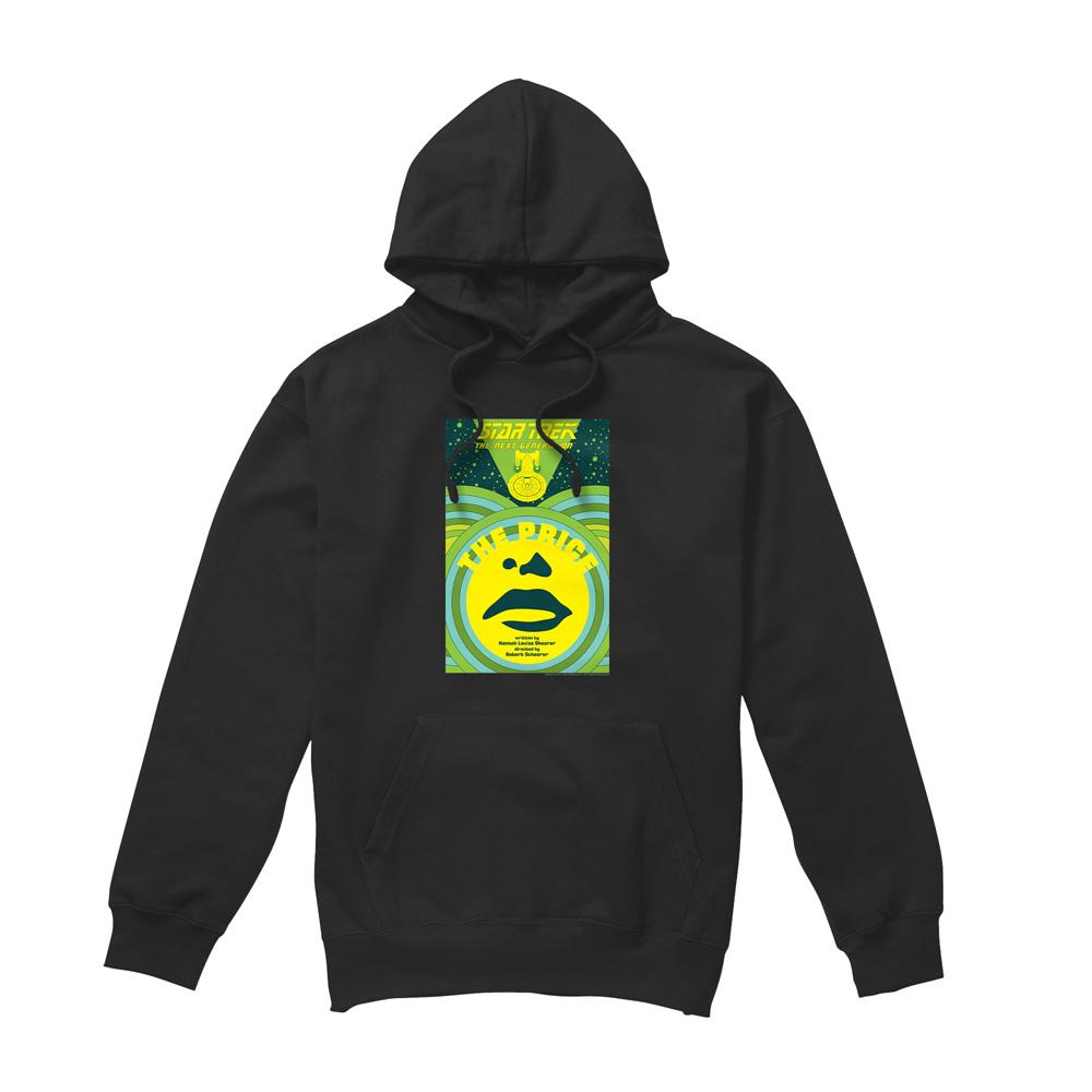 Black - Front - Star Trek Mens The Next Generation Season 3 Episode 8 Hoodie