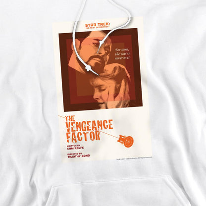 White - Pack Shot - Star Trek Mens The Next Generation Season 3 Episode 9 Hoodie