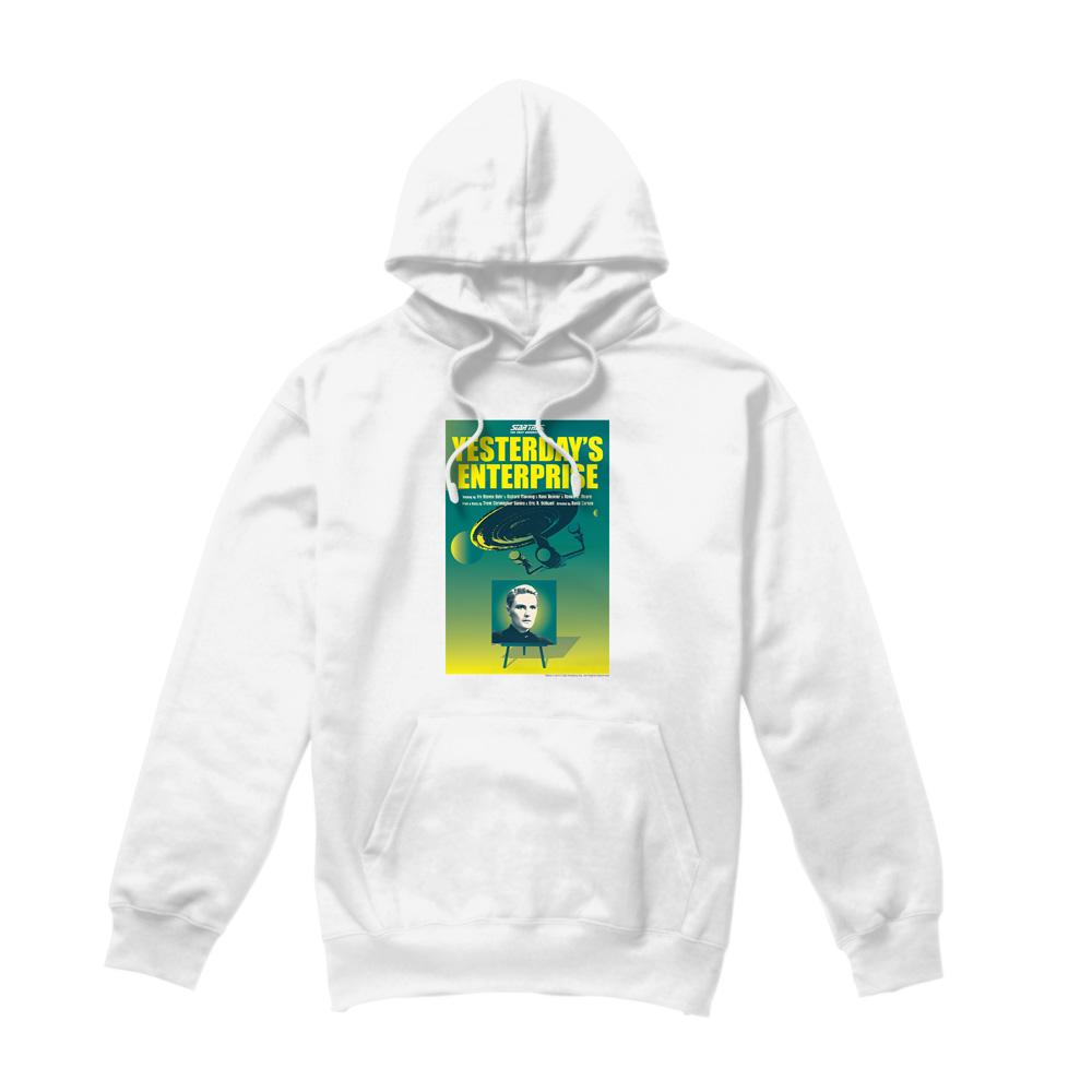 White - Front - Star Trek Mens The Next Generation Season 3 Episode 15 Hoodie