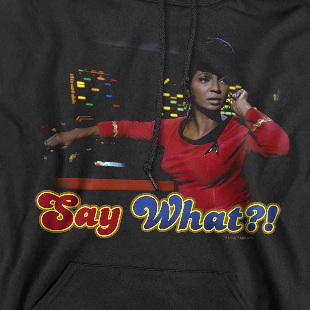 Black - Pack Shot - Star Trek Mens Say What Hoodie