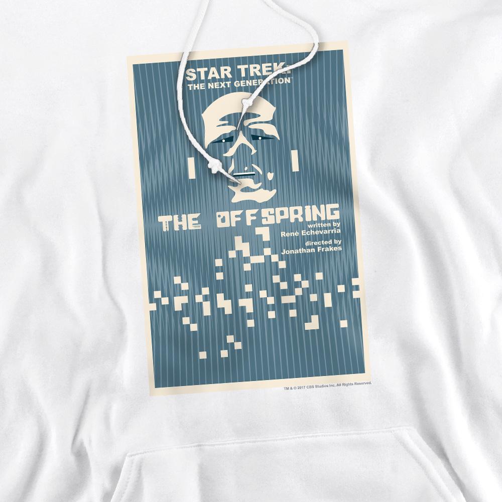 White - Pack Shot - Star Trek Mens The Next Generation Season 3 Episode 16 Hoodie