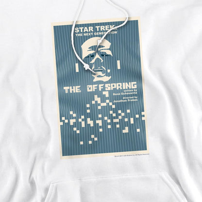 White - Pack Shot - Star Trek Mens The Next Generation Season 3 Episode 16 Hoodie