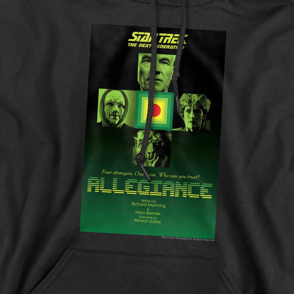 Black - Pack Shot - Star Trek Mens The Next Generation Season 3 Episode 18 Hoodie
