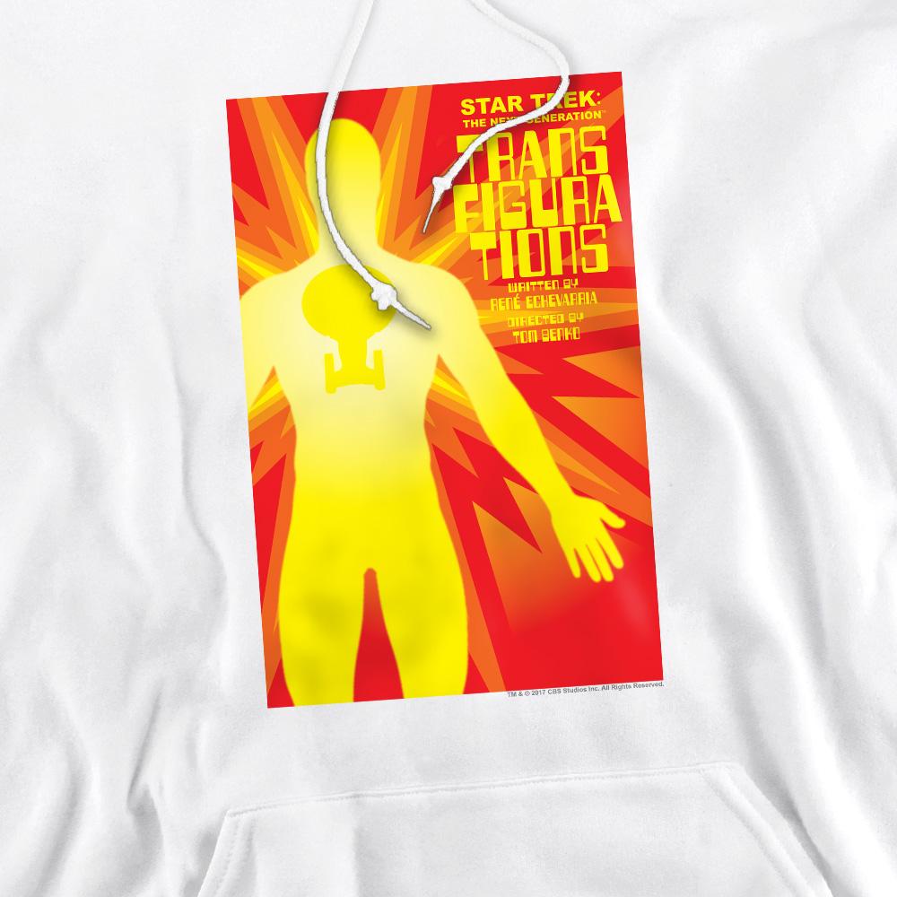 White - Pack Shot - Star Trek Mens The Next Generation Season 3 Episode 25 Hoodie
