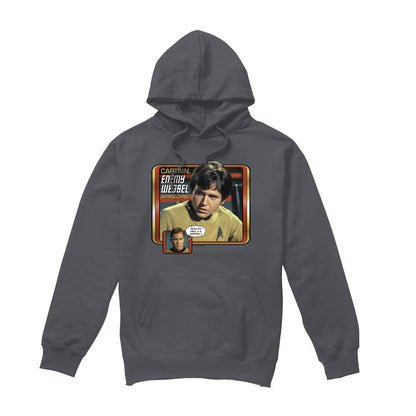Charcoal - Front - Star Trek Mens Enemy Wessel Hoodie