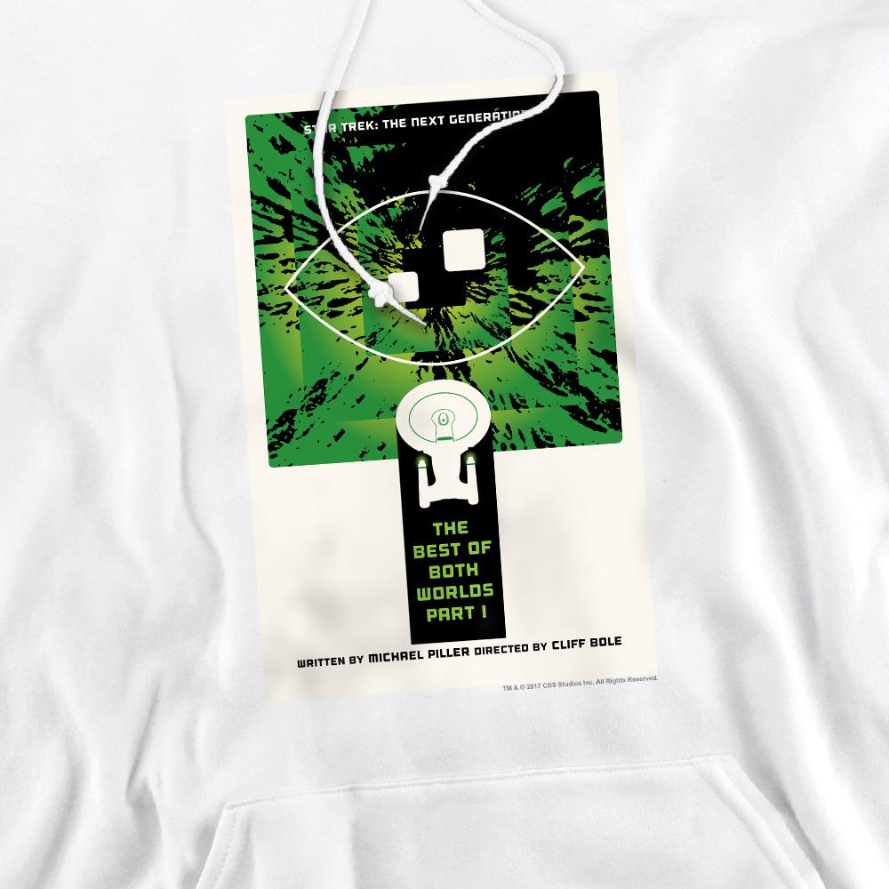 White - Pack Shot - Star Trek Mens The Next Generation Season 3 Episode 26 Hoodie