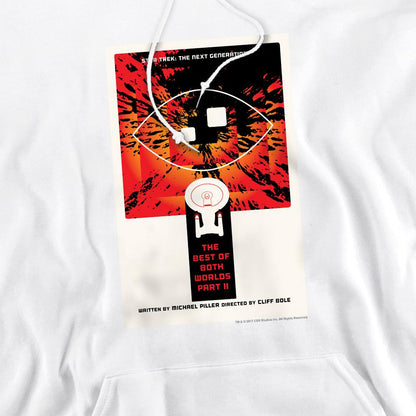 White - Pack Shot - Star Trek Mens The Next Generation Season 4 Episode 1 Hoodie