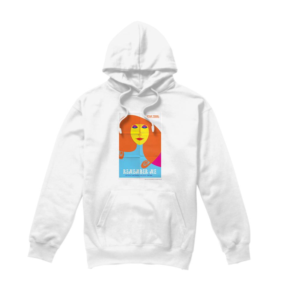 White - Front - Star Trek Mens The Next Generation Season 4 Episode 5 Hoodie