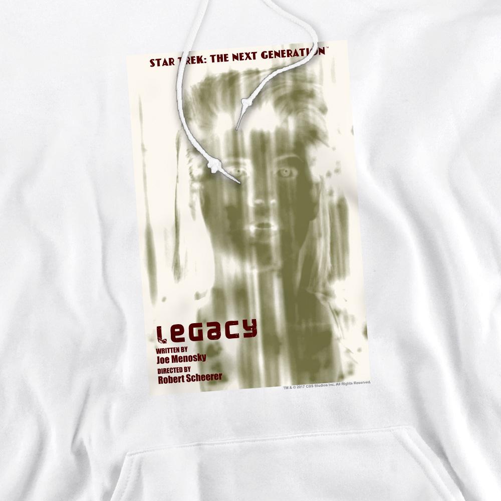 White - Pack Shot - Star Trek Mens The Next Generation Season 4 Episode 6 Hoodie