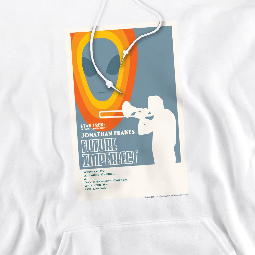 White - Pack Shot - Star Trek Mens The Next Generation Season 4 Episode 8 Hoodie