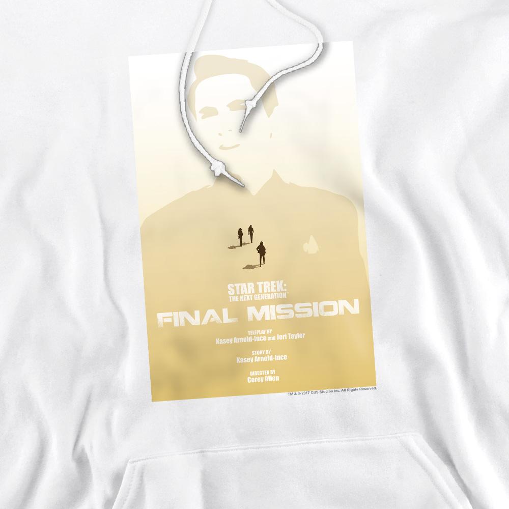 White - Pack Shot - Star Trek Mens The Next Generation Season 4 Episode 9 Hoodie