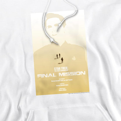 White - Pack Shot - Star Trek Mens The Next Generation Season 4 Episode 9 Hoodie