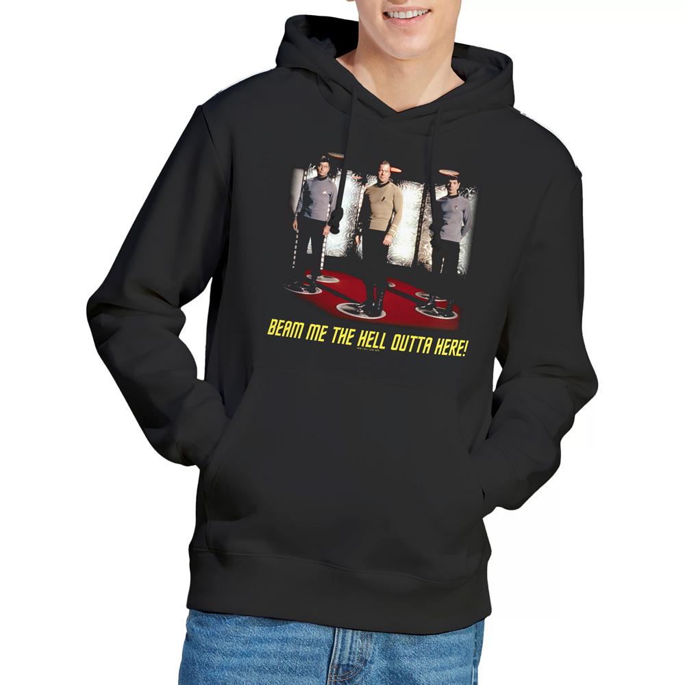Black - Lifestyle - Star Trek Mens Beam Me Out Hoodie